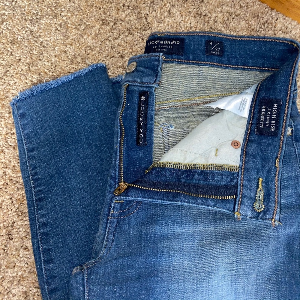 Lucky brand high rise skinny jeans